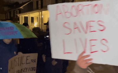 Activists mob Brett Kavanaugh’s home on 50th anniversary of Roe v. Wade