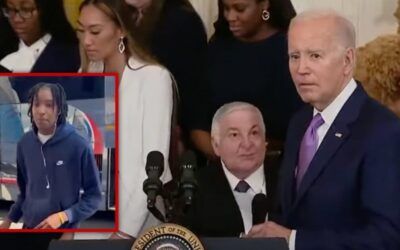 College basketball player has frightening moment during Biden speech: ‘It’s happened lots of times’