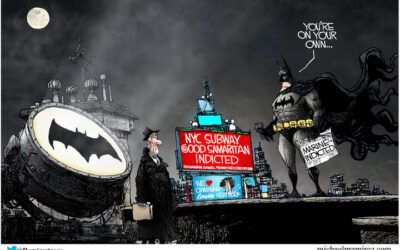 BS daily political cartoons: Batman gives up on Gotham City
