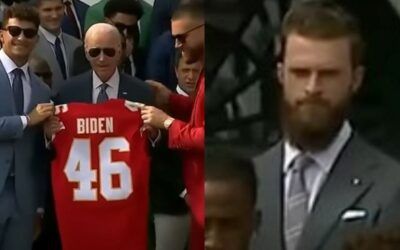 Catholic Super Bowl champ surprises Biden White House with pro-life message