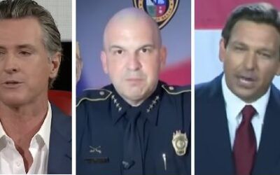 Gavin Newsom says he met to ‘compare notes’ with Texas sheriff on potentially prosecuting DeSantis