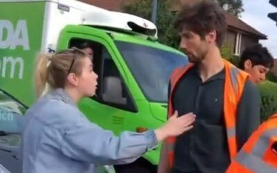 Climate protesters block woman trying to drive baby to hospital, video shows