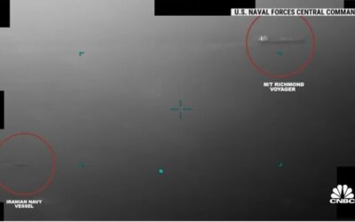 US Navy intervenes as Iranian vessel fires shots in attempt to seize tankers