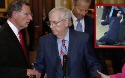 Biden calls to check on ‘sandbagged’ McConnell as reports reveal unreported ‘face-plant’ again in July
