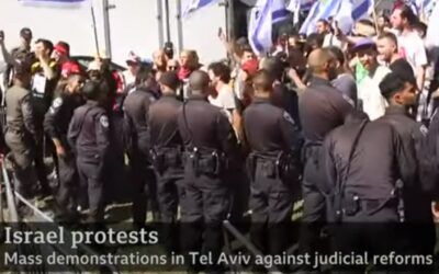 Israeli peaceful protesters put the Americans and French to shame