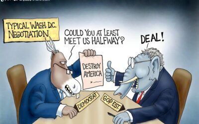 BS daily political cartoons: Typical Washington DC negotiation!