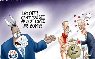 BS daily political cartoons: Lay off Joe. He just loves his son.