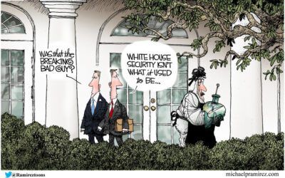 BS daily political cartoons: Breaking Bad guy shows up at the White House