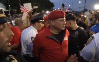 Ex-GOP mayoral candidate arrested as hundreds protest in Queens: ‘Have pity. No tent city!’