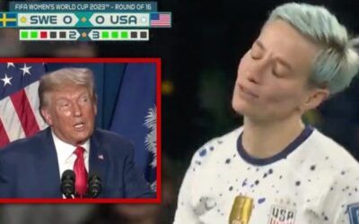 ‘Nice shot Megan, the USA is going to Hell!’ Trump scores a Biden-bashing win off Megan Rapinoe’s fail
