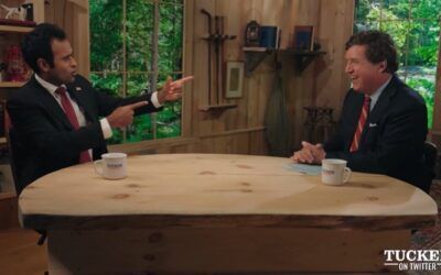 Watch Tucker and Vivek Ramaswamy tackle the taboo; a candid  interview like no other