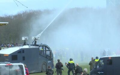 Authorities use water cannons on eco-activists, detain nearly 2,400