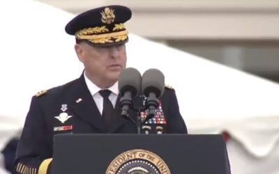General Mark Milley appears to take parting shot at Trump in farewell speech