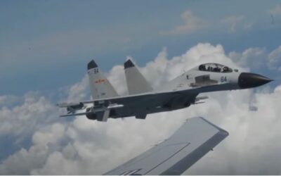 Pentagon dumps declassified footage of Chinese planes making risky moves near US aircraft