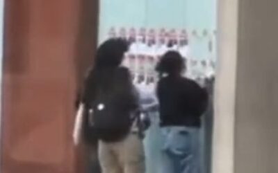 THE SCROLL: Hamas sympathizers tear down posters of missing Israeli children