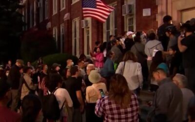 Massive crowd of mostly ‘Asian and Hispanic’ descent LOCKED OUT of ‘community meeting’ on migrants