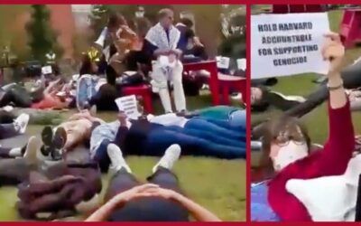 Harvard students stage ‘die-in’, march in support of Palestine despite intense letter backlash