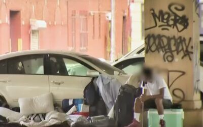 Migrants set up ‘mini-city’ under Brooklyn-Queens Expressway, complete with ‘nighttime market’