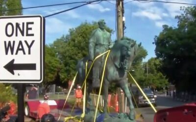 Famed Robert E. Lee statue ‘secretly’ melted down in black history museum after his face is carved off