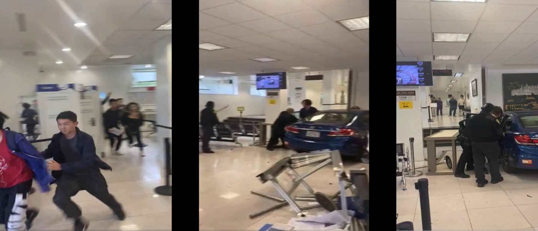 Sergii Molchanov, a Stanford University student, posted footage from the incident to his social media account. [Screenshot/X/Sergeii龍天]