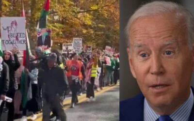 Large mob of pro-Hamas left-wing activists descend on Biden’s home in Delaware