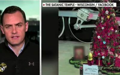 Museum gets lit up over Satanic Christmas tree: ‘Like waving a Hamas flag outside a synagogue’