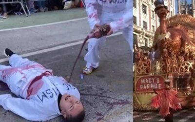 Pro-Hamas climate crazies disrupt Macy’s Thanksgiving Day parade with gory antics