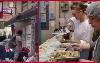 New Yorkers in need forced to miss out on Thanksgiving dinner after hundreds of illegals line up