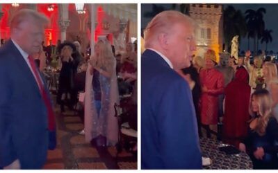 Relaxed Trump and Melania host Halloween costume bash at Mar-a-Lago