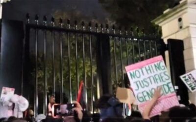 Pro-Palestine mob lays siege on White House gates chanting, ‘Allahu akbar,’ ‘F–k Joe Biden’