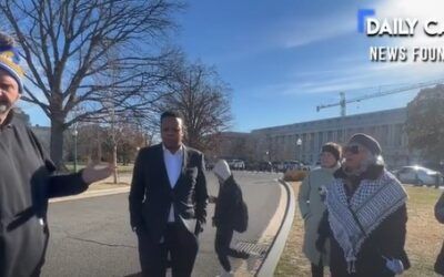 Pro-Palestinian protesters shout down Dem Senator after he condemns Hamas