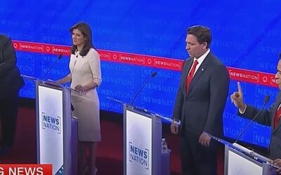 Presidential debate fireworks, Christie comes off stage to THROW a fit in Megyn Kelly’s face