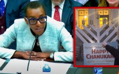 Harvard president shows up for menorah lighting photo-op amid antisemitism uproar
