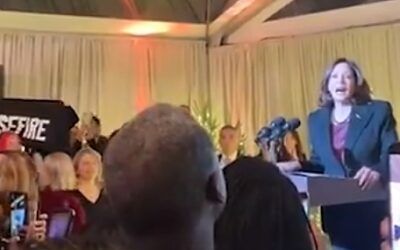 VP Kamala Harris is heckled by Democratic lawmaker during holiday party speech