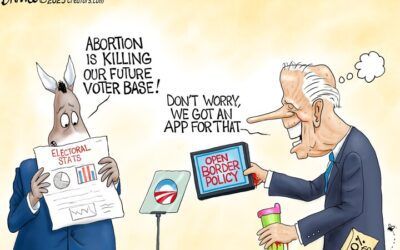 BS daily political cartoons: Abortion is killing our future voting base!