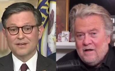Steve Bannon blows his stack after Speaker Johnson says Biden’s presidency is God’s will