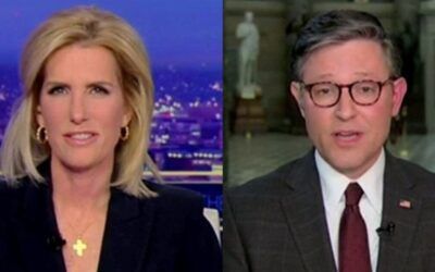 Ingraham goes a round with Speaker Johnson, asks him about getting rolled by the Dems