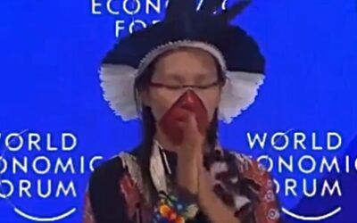 Native woman invited to blow on World Economic Forum panel is most bizarre thing you will see all day