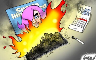 BS daily political cartoons: Sports Illustrated up in smoke!