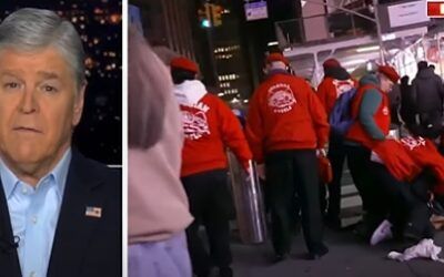 Guardian Angels physically take down migrant thug during live Hannity spot