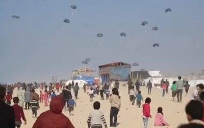 US drops first payload of humanitarian aid into Gaza