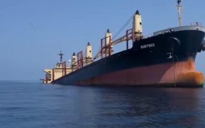 Environmental disaster feared after British ship hauling tons of fertilizer struck by Houthis, sinks into sea