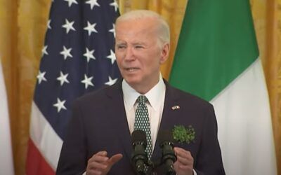 Biden stumbles through sad excuse of a St. Patrick’s Day speech, tells crowd when to clap