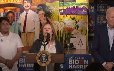 President Biden gets distracted, bizarrely wanders off the stage as he is being introduced