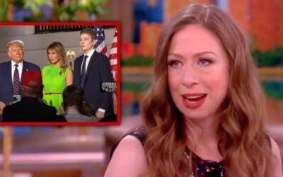 Unlikely allies: Chelsea Clinton defends Barron Trump from creepy ex-NBC producer