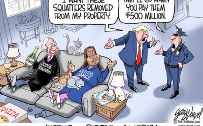 BS daily political cartoons: Squatters hit Trump