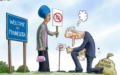 BS political cartoons of the week: Biden on bended knee