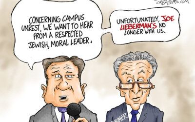 BS daily political cartoons: Silent Sippy Cup Joe needs their vote to save democracy