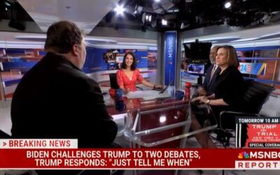 MSNBC panel laughs about Trump forcibly having ‘his mouth shut’ during trial despite campaign