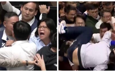 Reforms disagreement sparks parliament brawl in Taiwan: ‘Lawmakers screamed at and shoved each other’